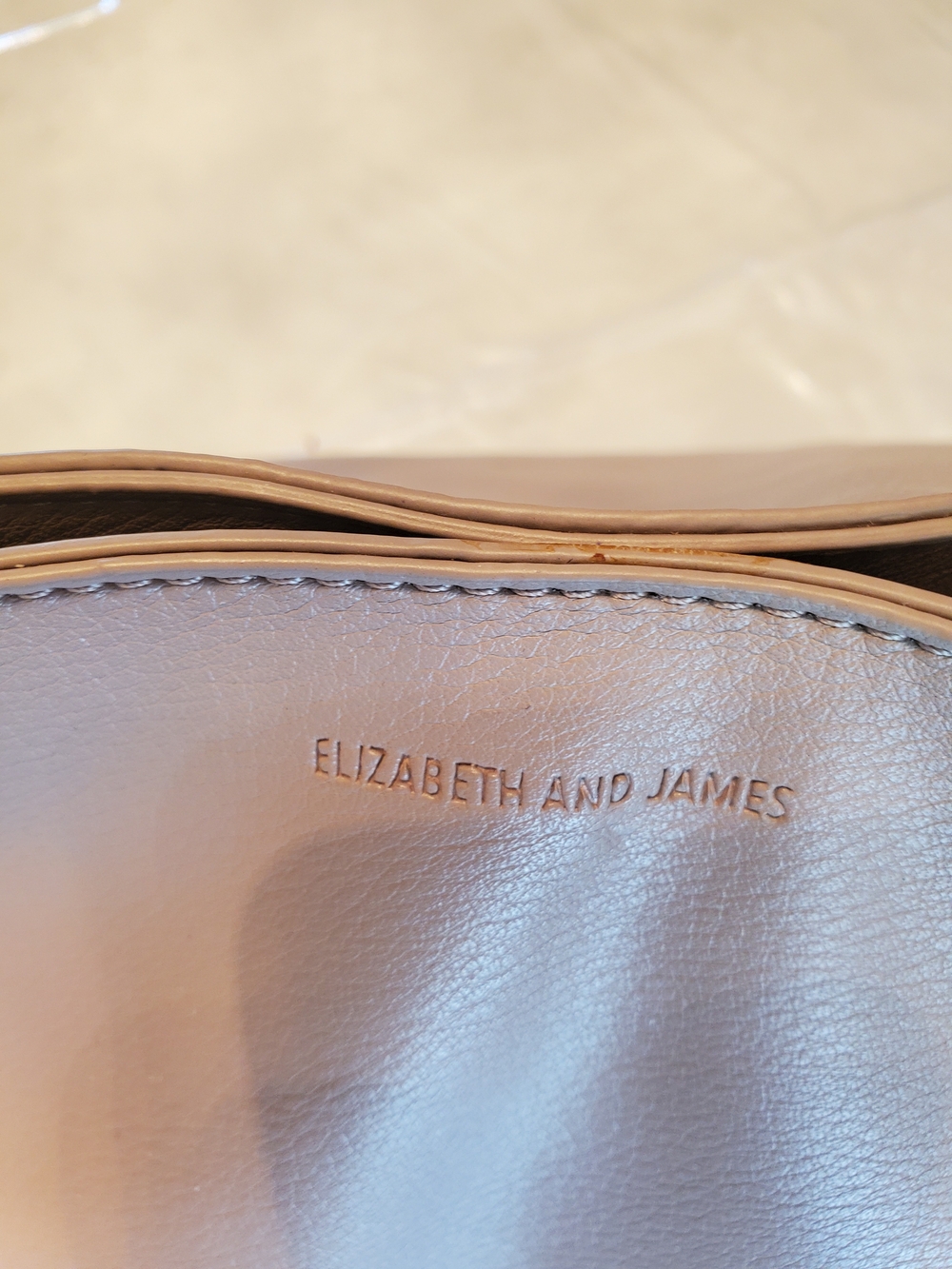 Elizabeth and James Neutral Taupe Shoulder Bag - Picture 5 of 14